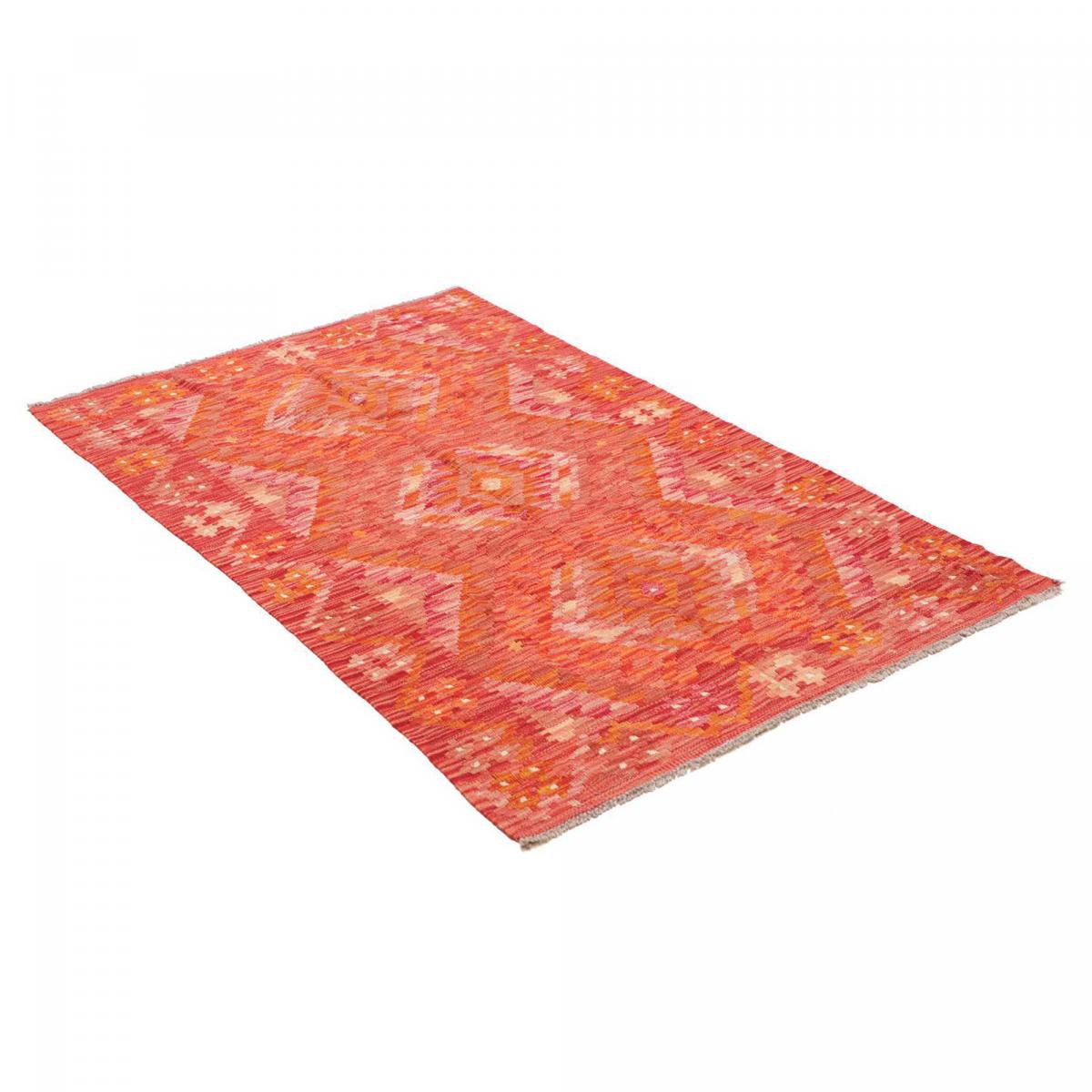 Tapis d'orient, motif géométrique artisanal, tissé plat, KILIM 12 — vue 4