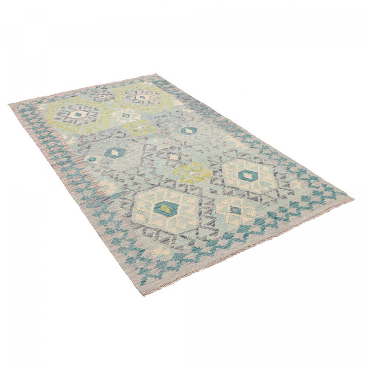 Tapis d'orient géométrique, tissé plat en laine, KILIM 14 — vue 4