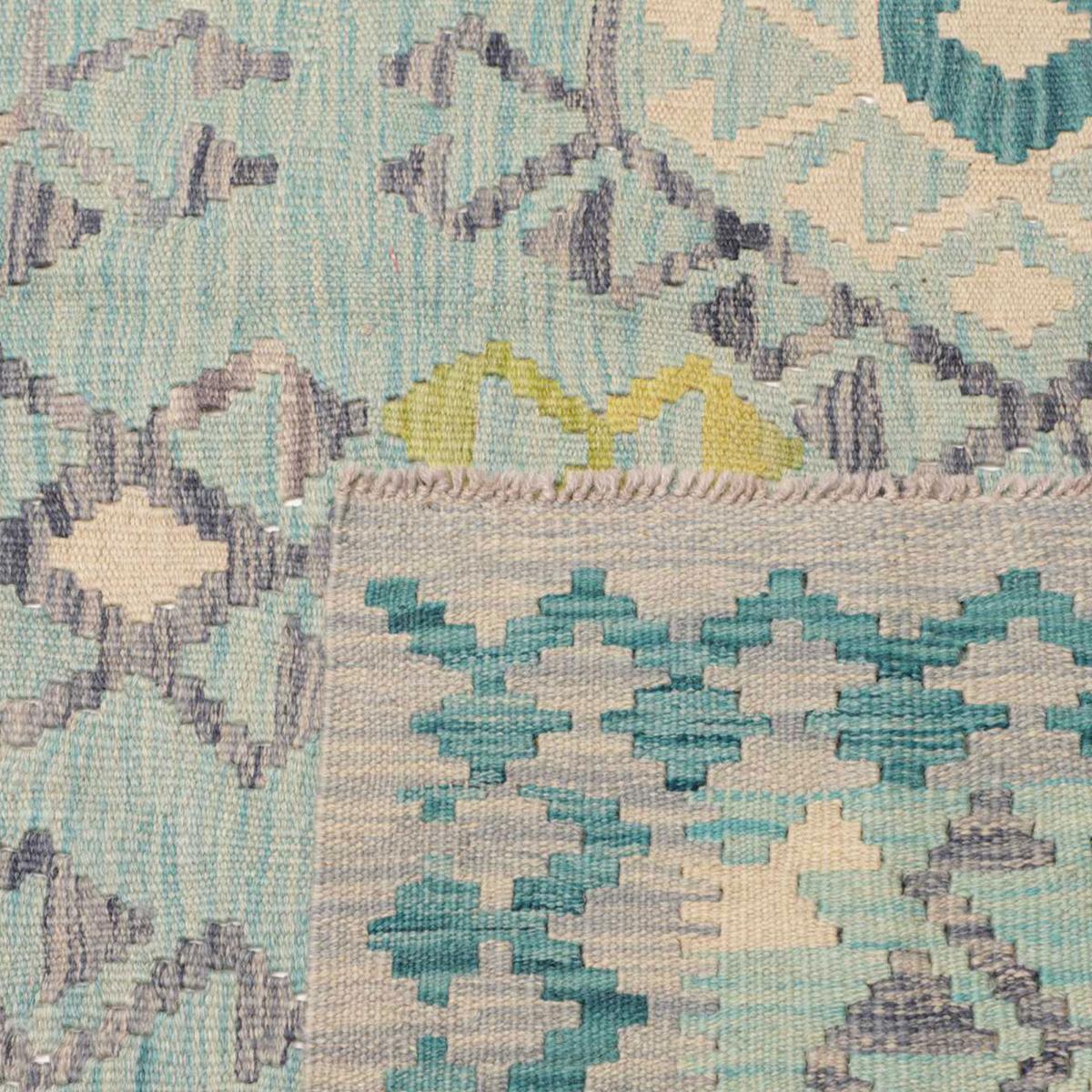 Tapis d'orient géométrique, tissé plat en laine, KILIM 14 — vue 6