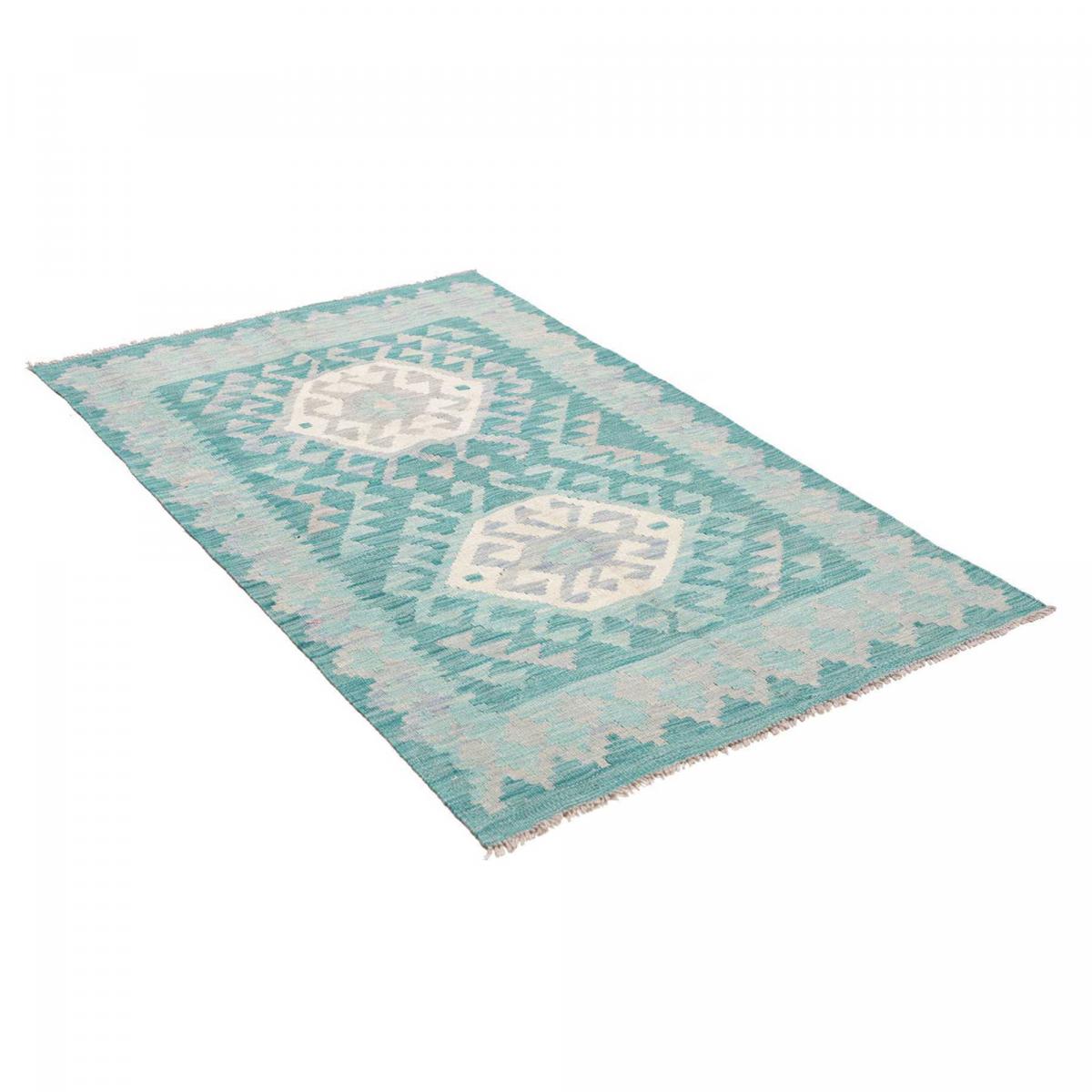 Tapis d'orient, motif géométrique authentique, tissé à plat, KILIM 15 — vue 4