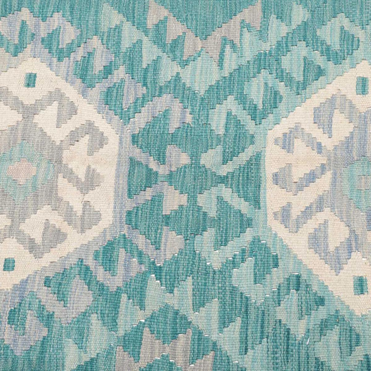 Tapis d'orient, motif géométrique authentique, tissé à plat, KILIM 15 — vue 5