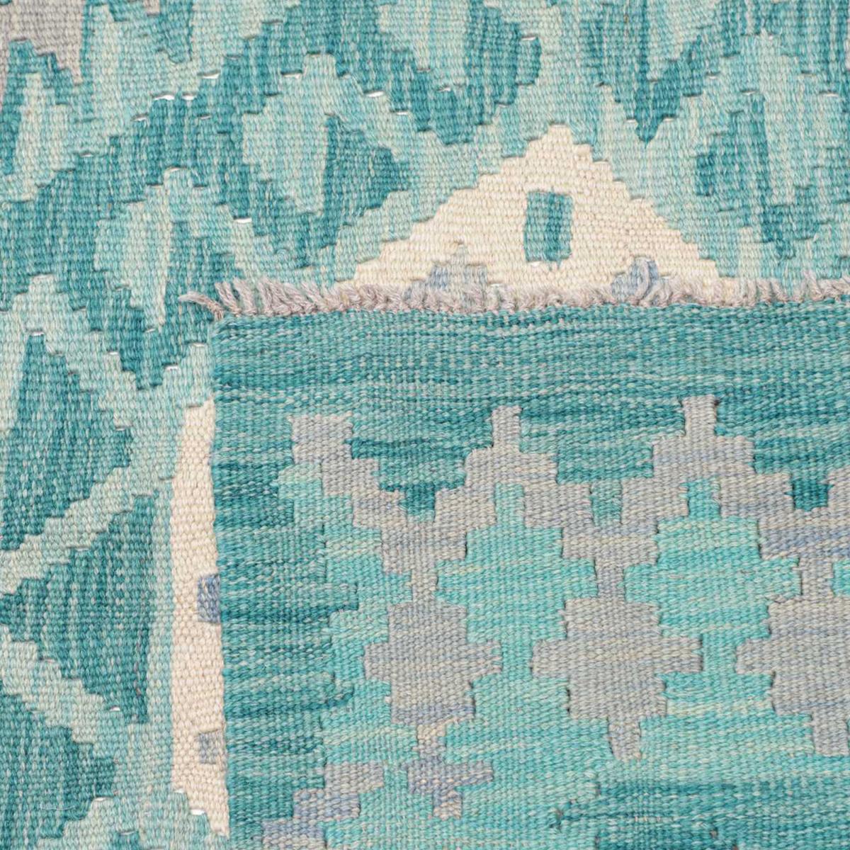 Tapis d'orient, motif géométrique authentique, tissé à plat, KILIM 15 — vue 6