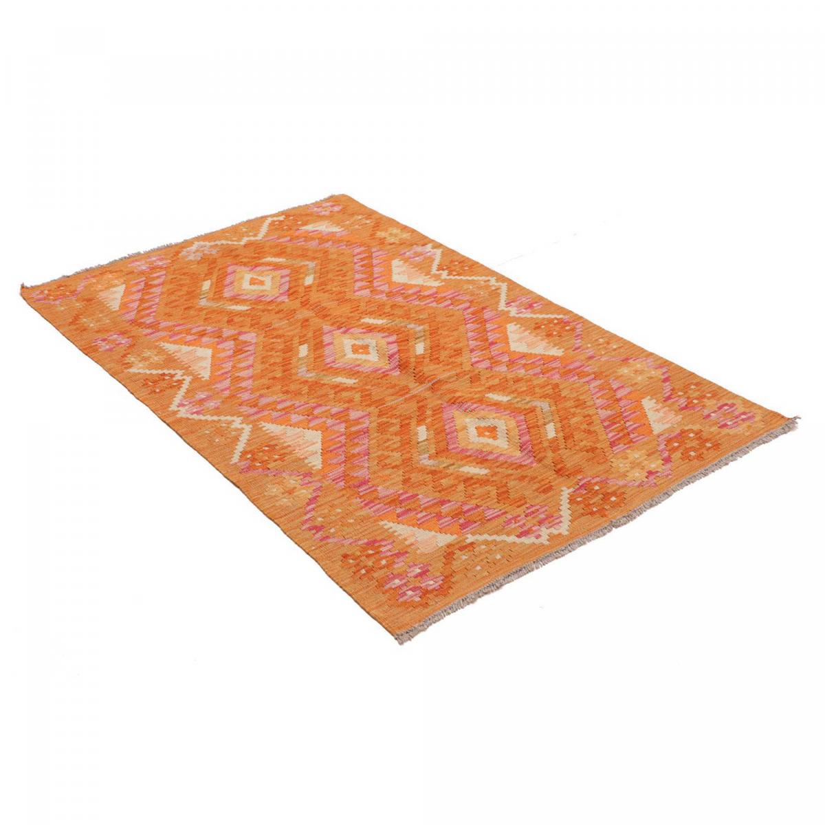 Tapis d'orient, motif ethnique, artisanal en laine naturelle — vue 4