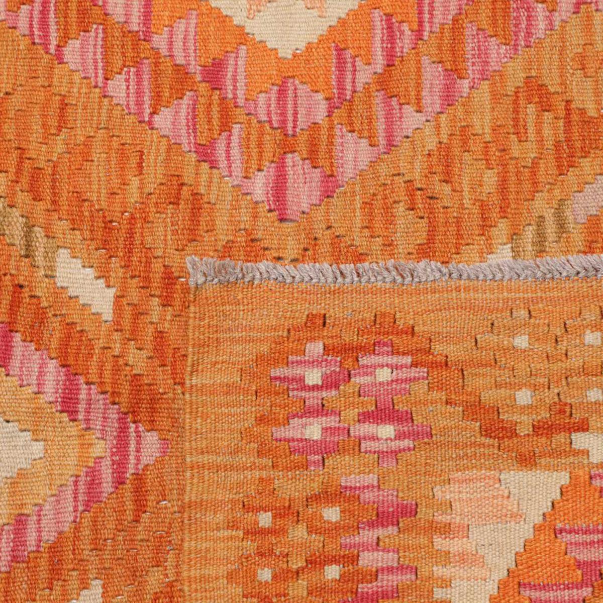 Tapis d'orient, motif ethnique, artisanal en laine naturelle — vue 6