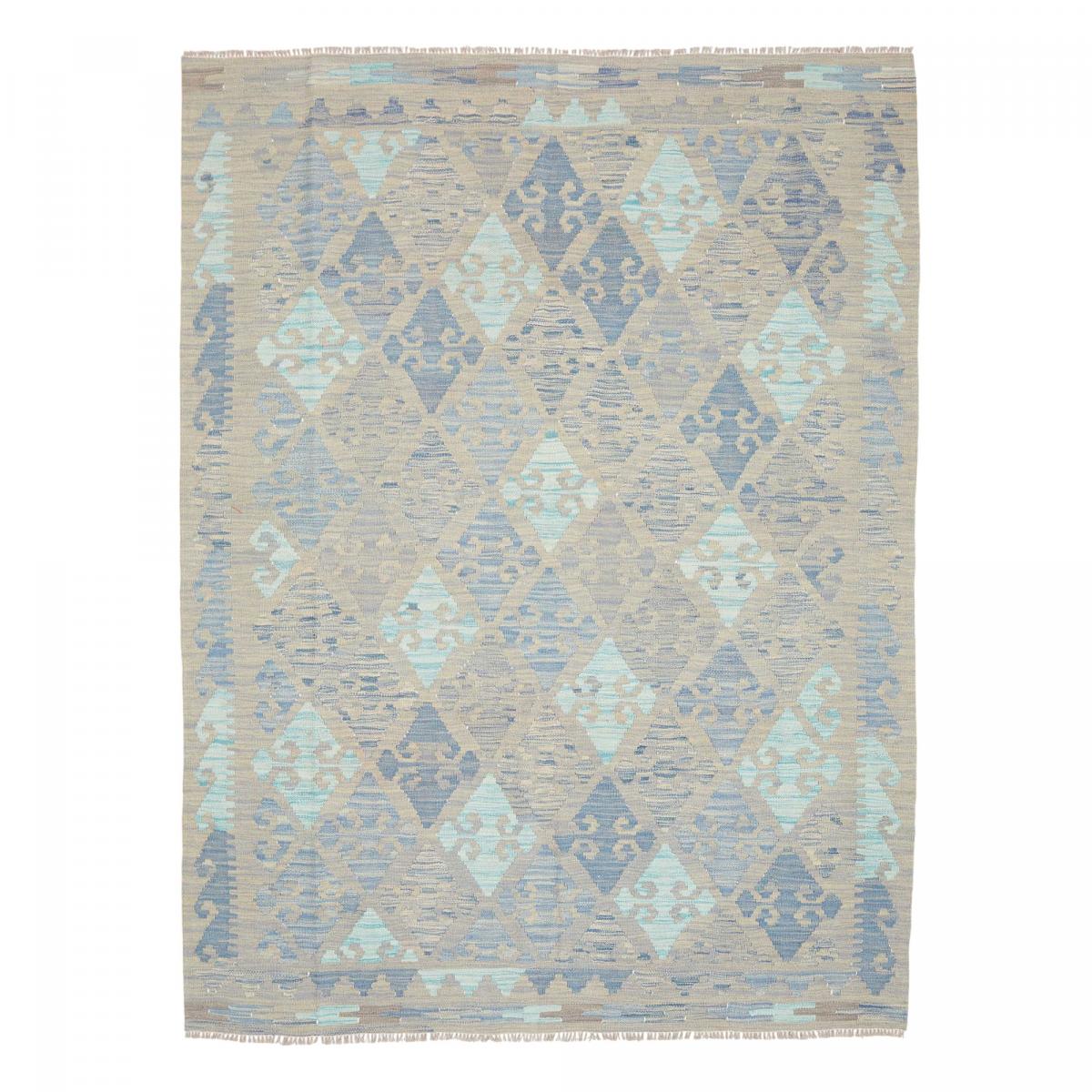 Tapis d'orient au motif géométrique, tissage plat naturel, KILIM 18