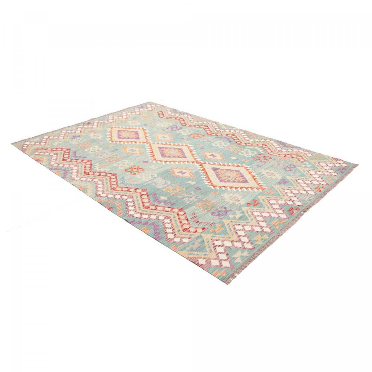 Tapis d'orient géométrique, tissé plat authentique, KILIM 21 — vue 4