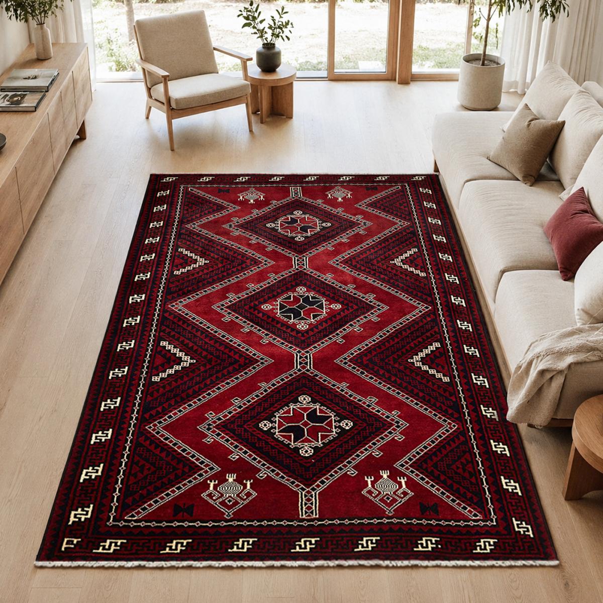 Tapis d'orient, motif oriental, noué à la main en laine, LORI 1 — vue 3