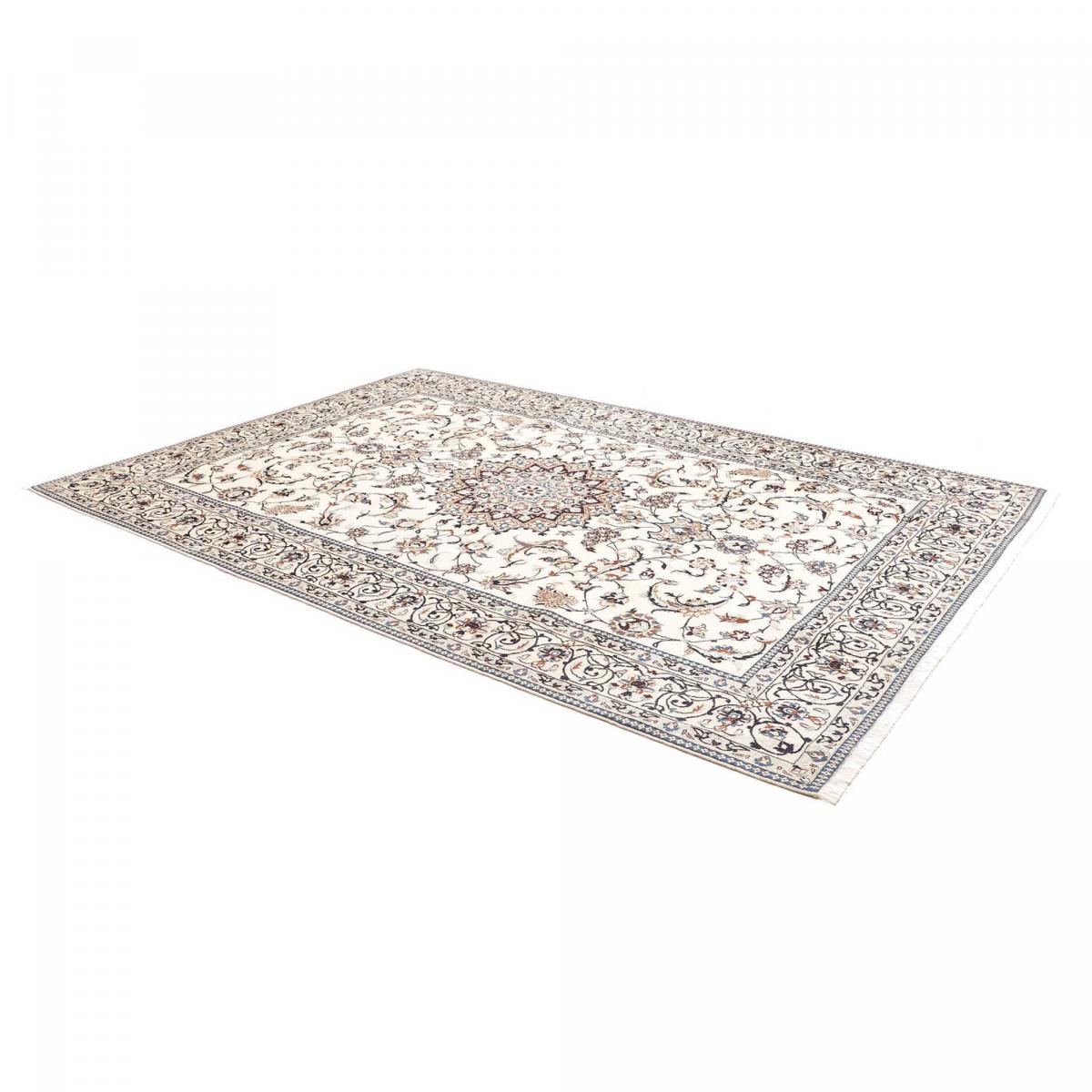 Tapis d'orient, motif oriental, noué main, laine et soie, NAIN 9LA 34 — vue 4