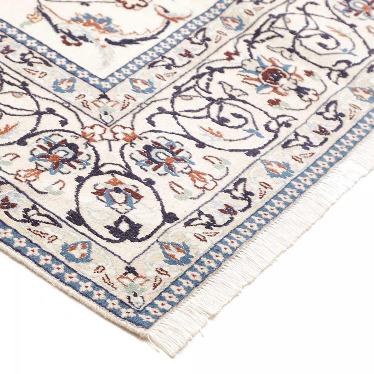 Tapis d'orient, motif oriental, noué main, laine et soie, NAIN 9LA 34 — vue 5