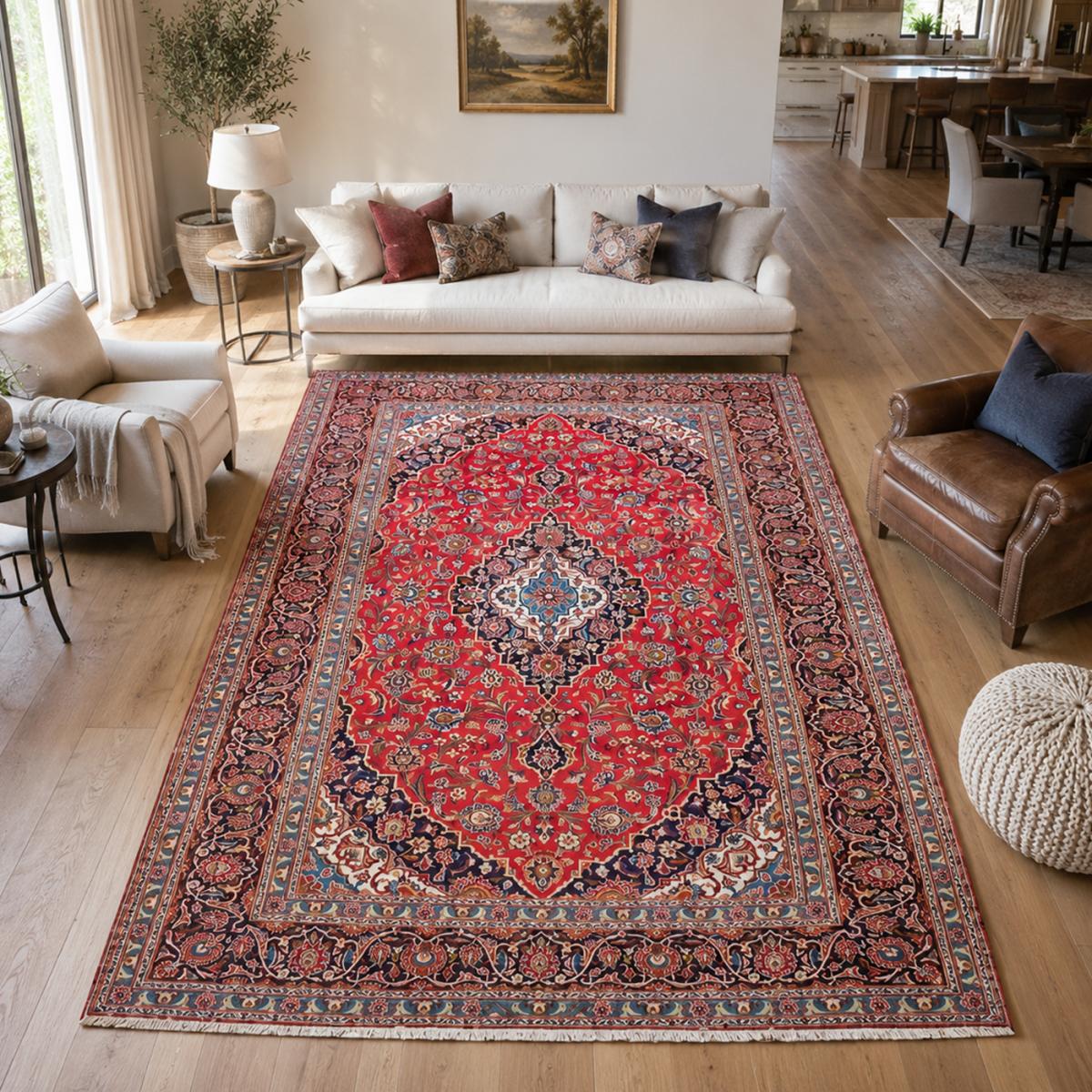 Tapis d'orient au motif oriental authentique, noué main, ARDAKAN 4 — vue 3