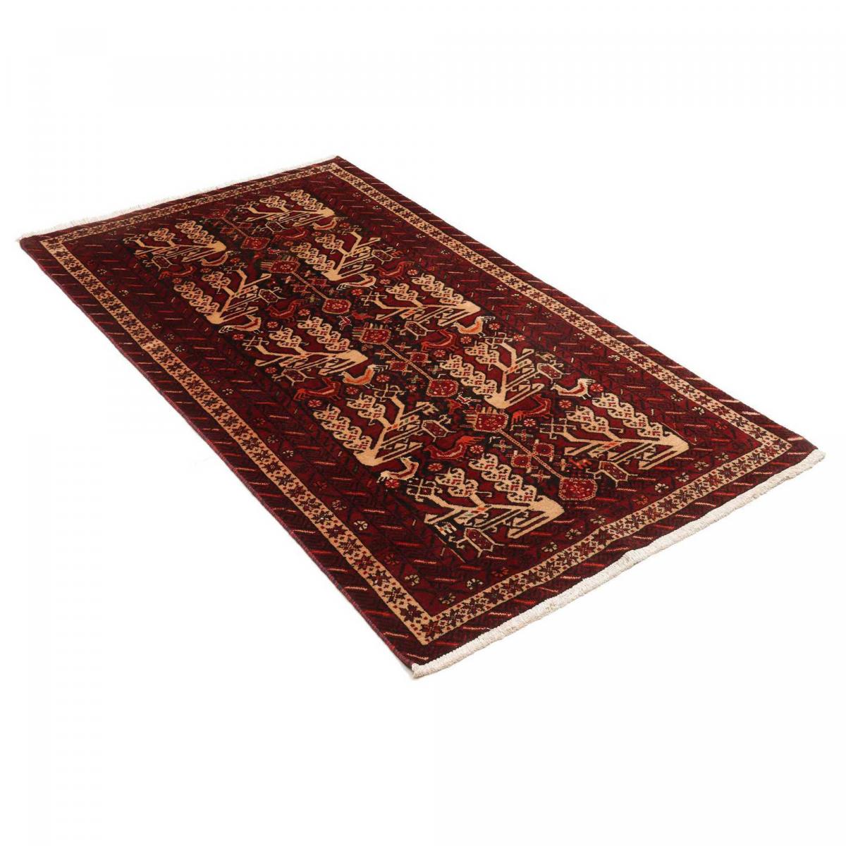 Tapis salon au motif traditionnel, noué main en laine, BALUTSCH 2 — vue 4