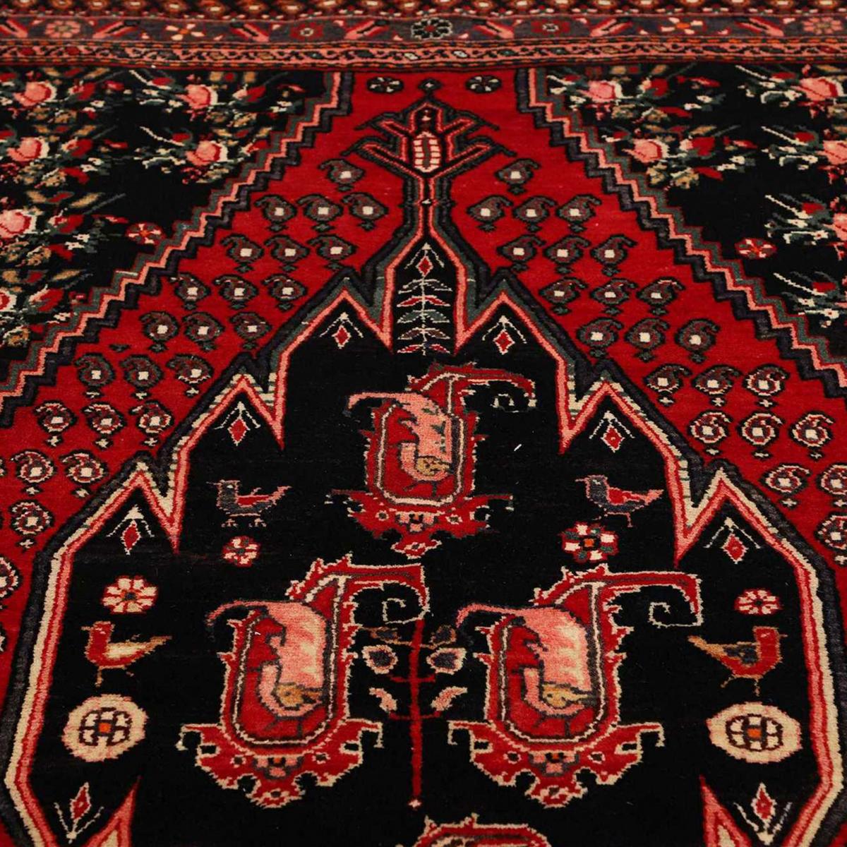 Tapis d'orient oriental, noué main en laine, HAMADAN 17 — vue 6