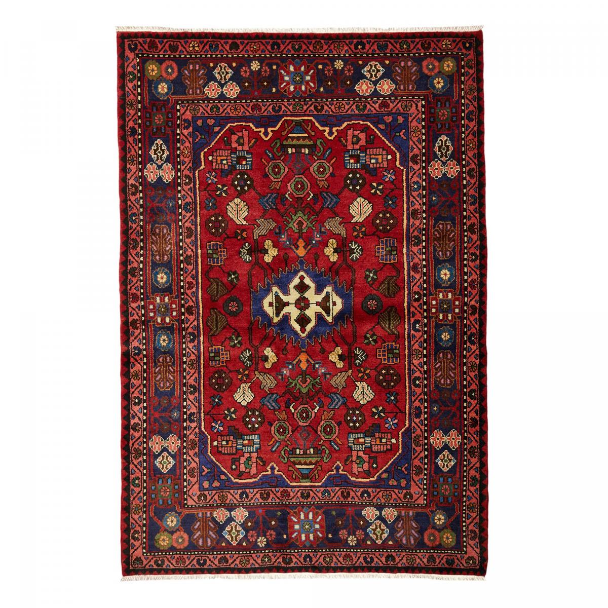 Tapis d'orient aux motifs orientaux, noué main, HAMADAN 18