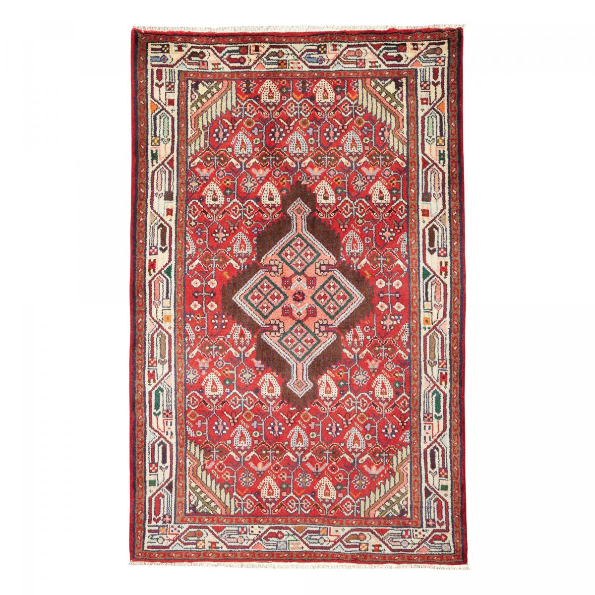 Tapis d'orient aux motifs orientaux, noué main, HAMADAN 19