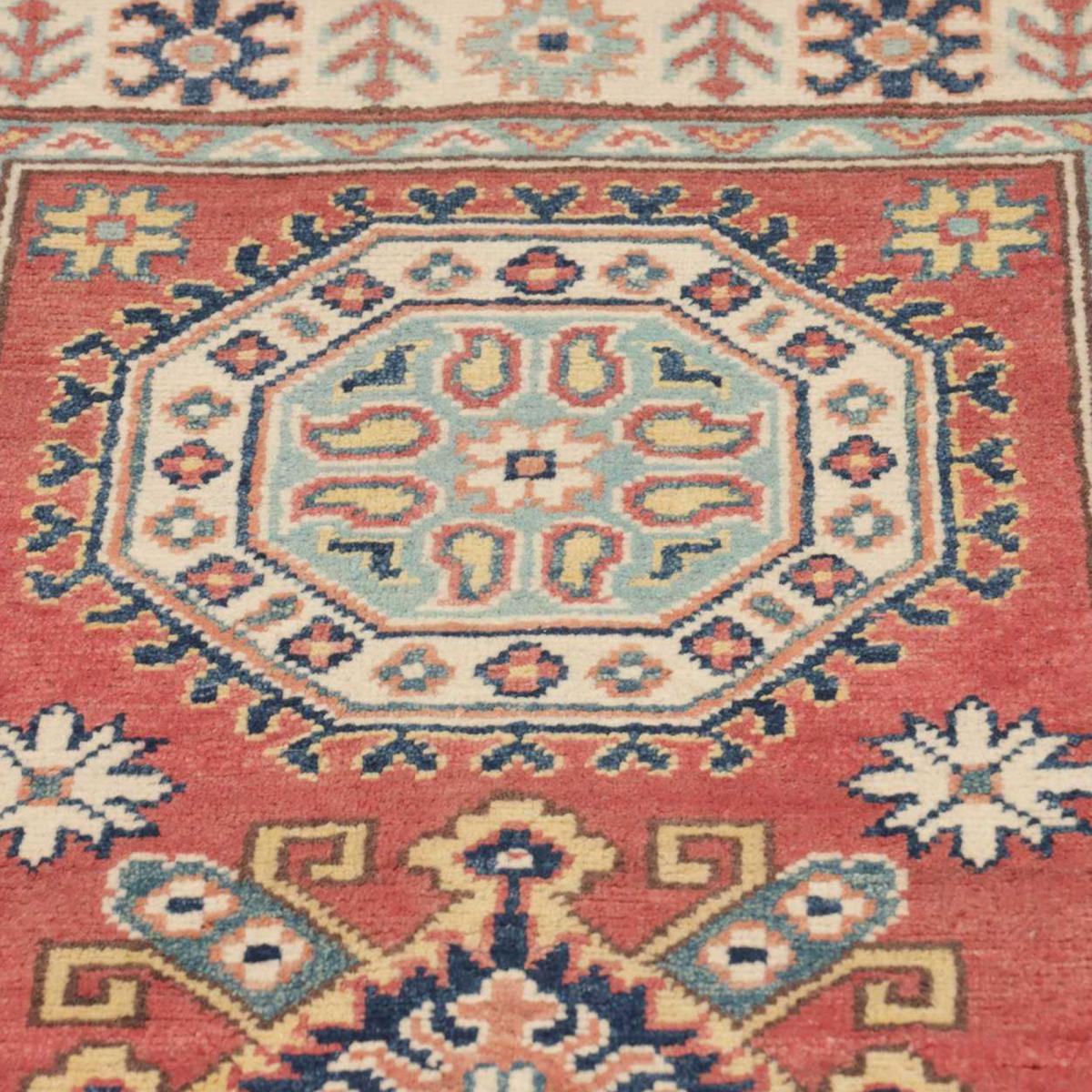 Tapis salon géométrique, noué main en laine, KAZAK CO 54 — vue 6