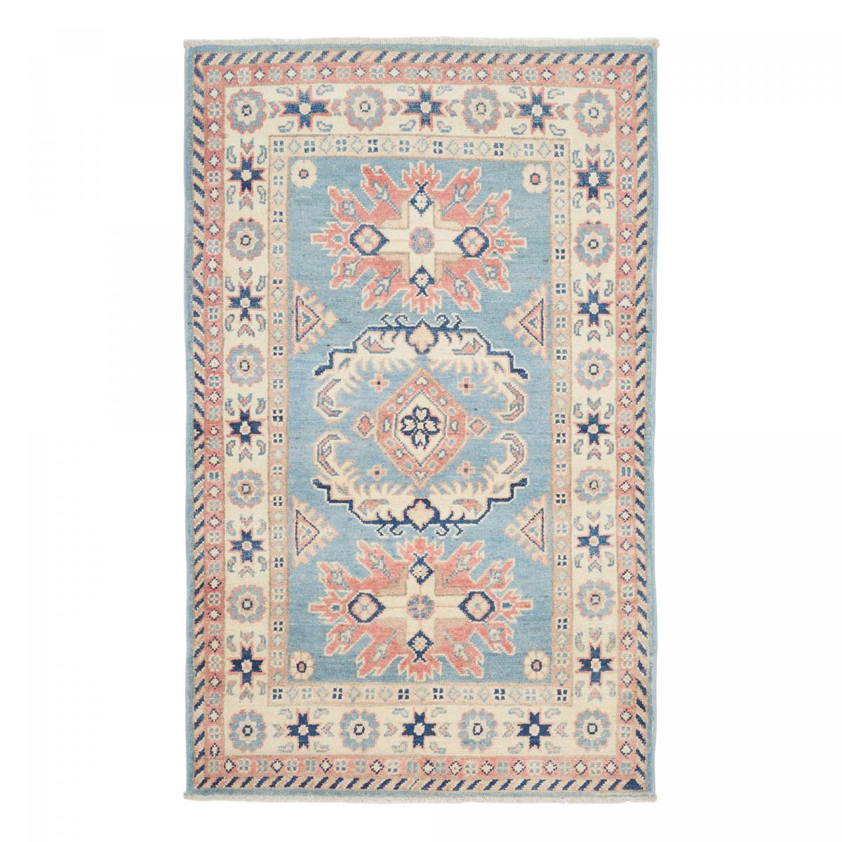Tapis salon traditionnel, noué main en laine, KAZAK CO 55