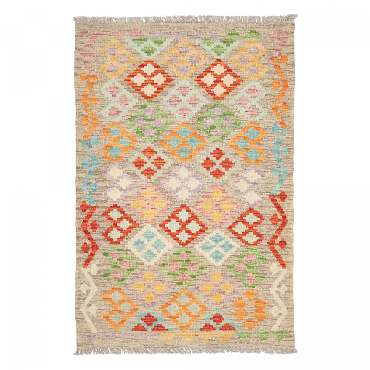 Tapis kilim géométrique, tissé plat en laine, KILIM 22
