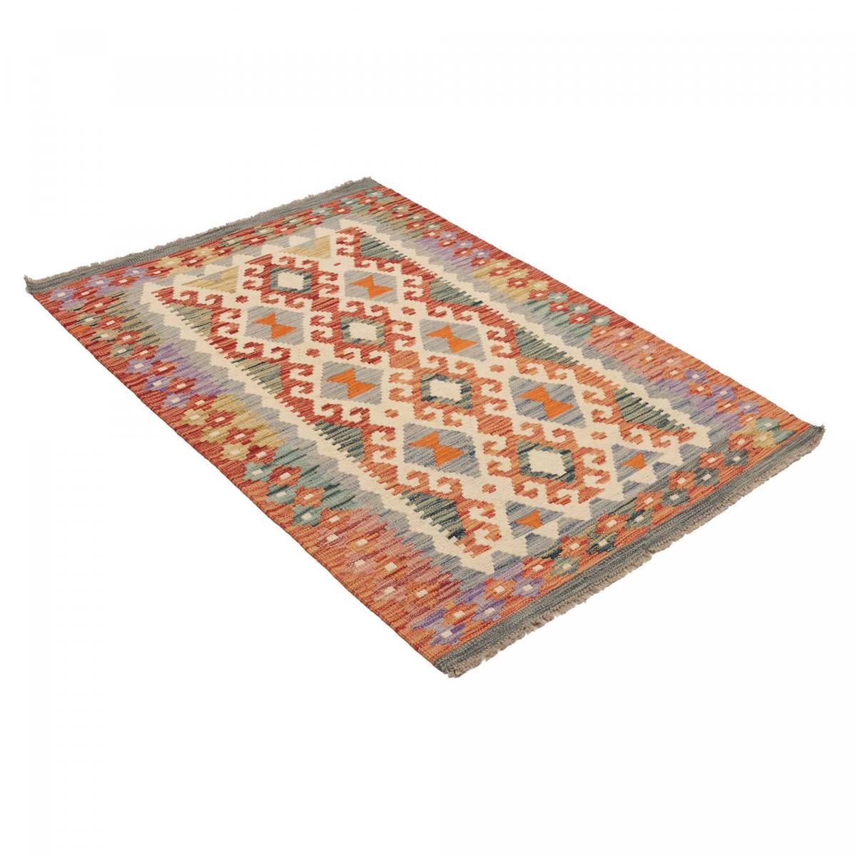 Tapis kilim ethnique au motif tribal, tissé plat en laine, KILIM 23 — vue 4