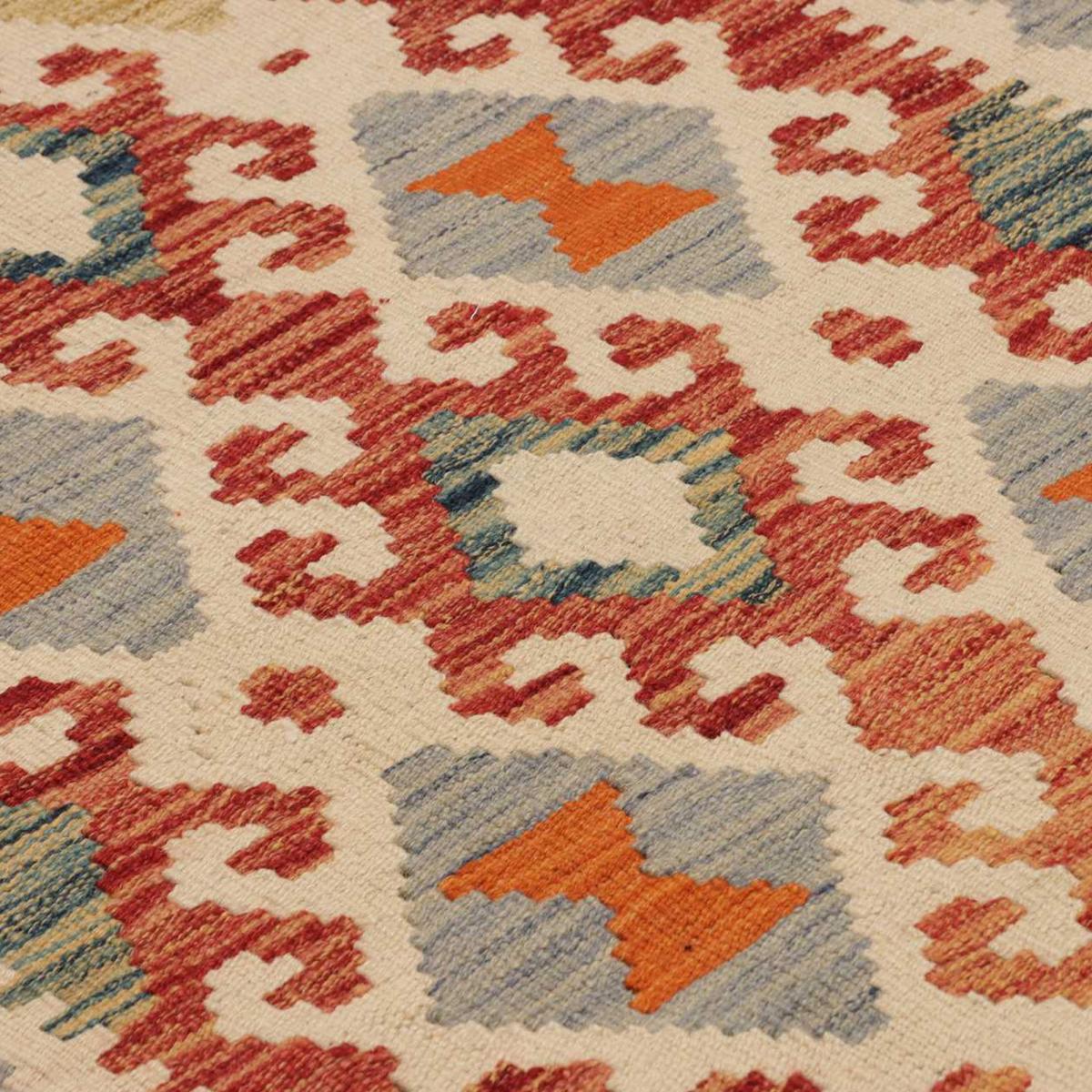 Tapis kilim ethnique au motif tribal, tissé plat en laine, KILIM 23 — vue 5