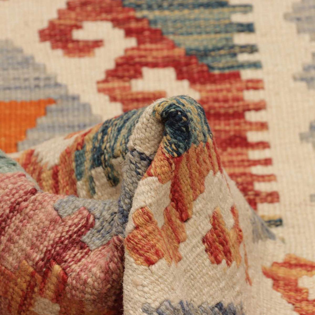 Tapis kilim ethnique au motif tribal, tissé plat en laine, KILIM 23 — vue 6