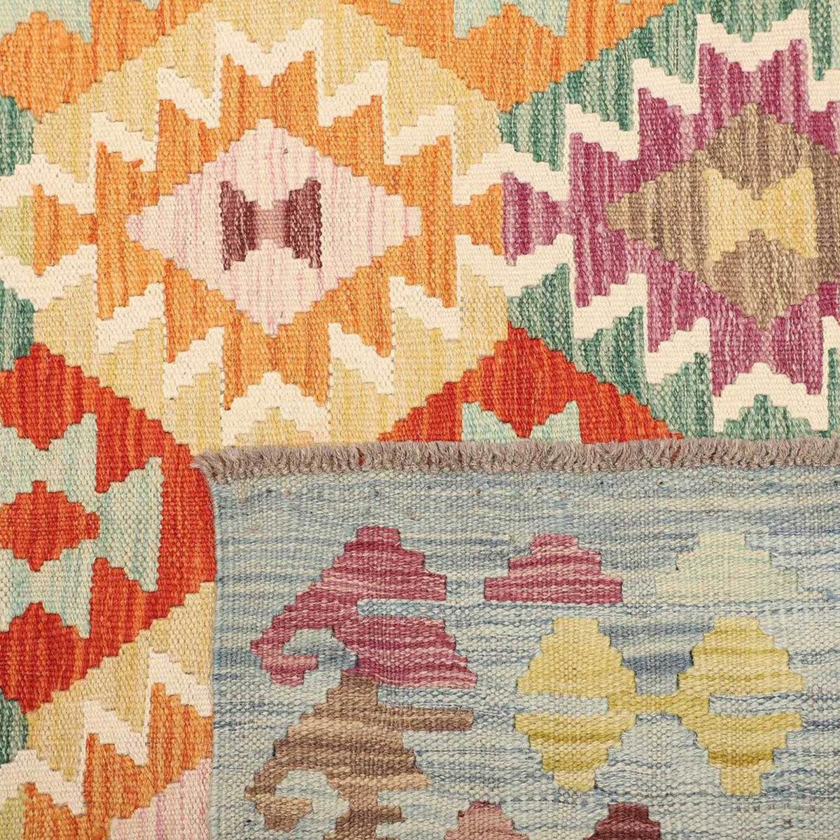Tapis kilim ethnique, tissé plat en laine naturelle, KILIM 25 — vue 6