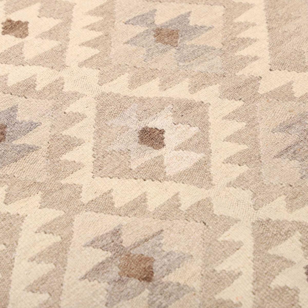 Tapis kilim au motif ethnique, tissé plat en laine naturelle — vue 5