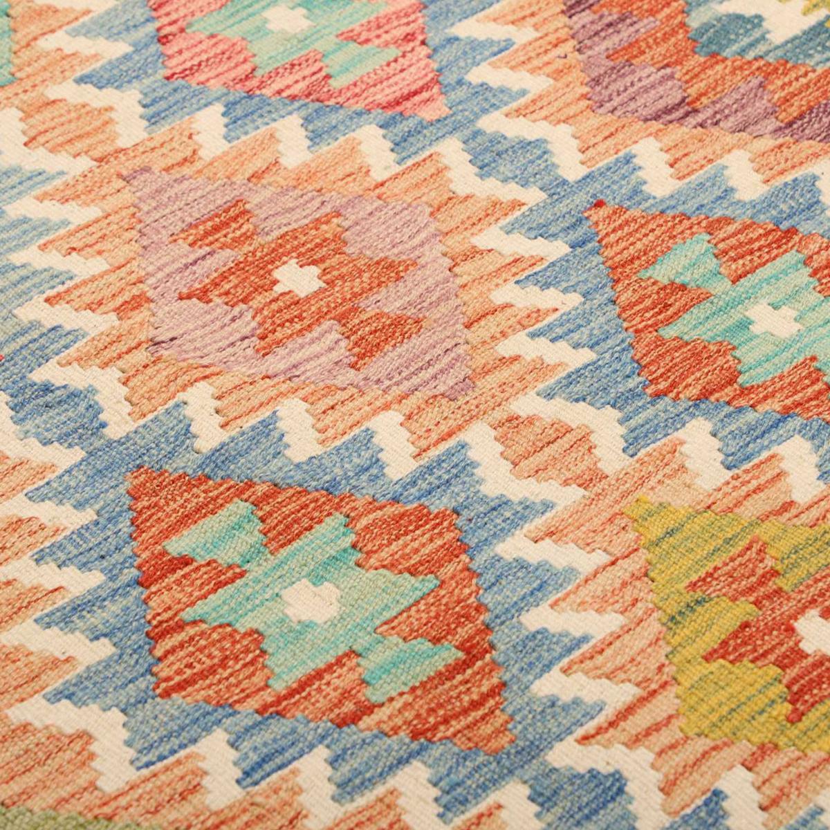 Tapis kilim, motif géométrique authentique, tissé plat, KILIM 28 — vue 5
