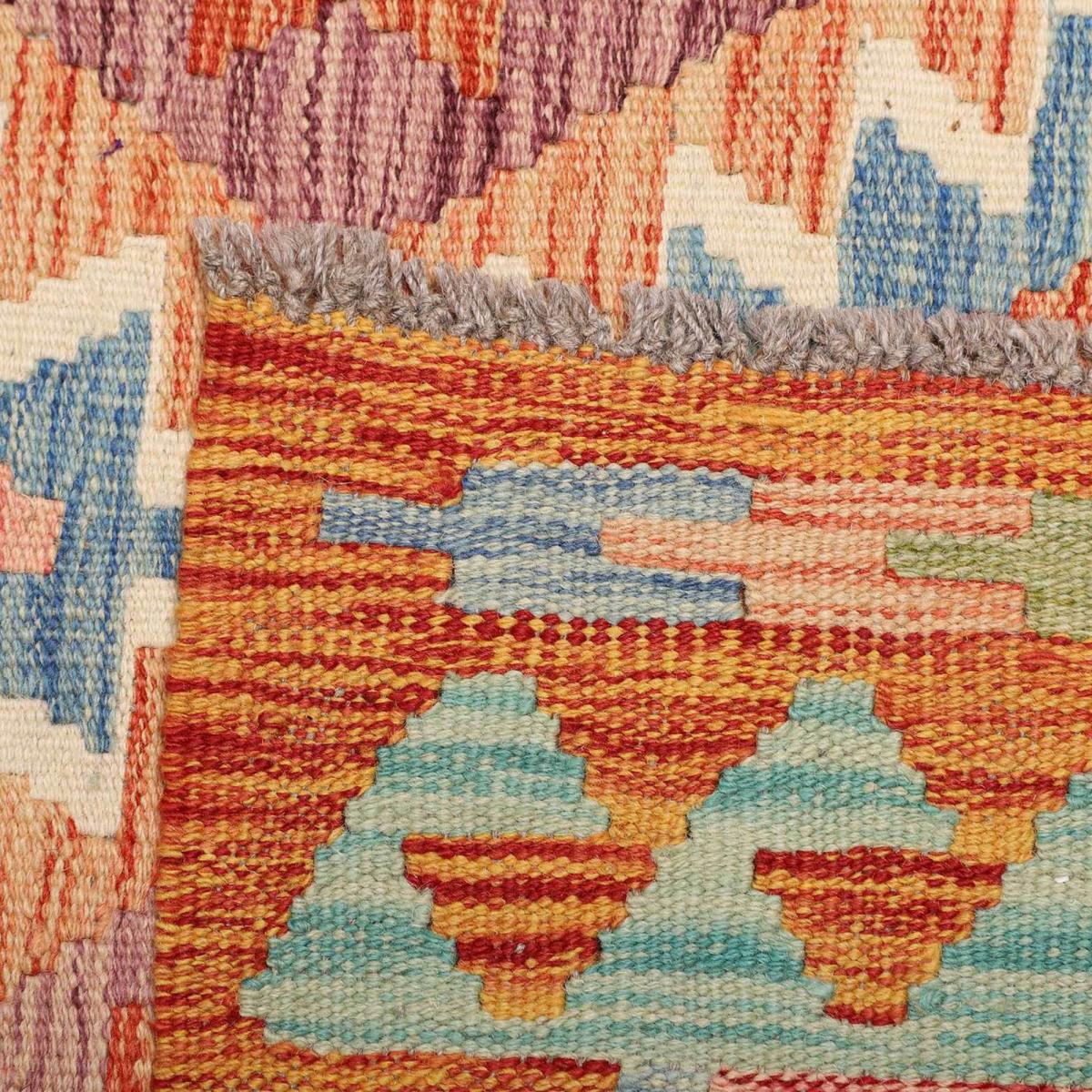 Tapis kilim, motif géométrique authentique, tissé plat, KILIM 28 — vue 6