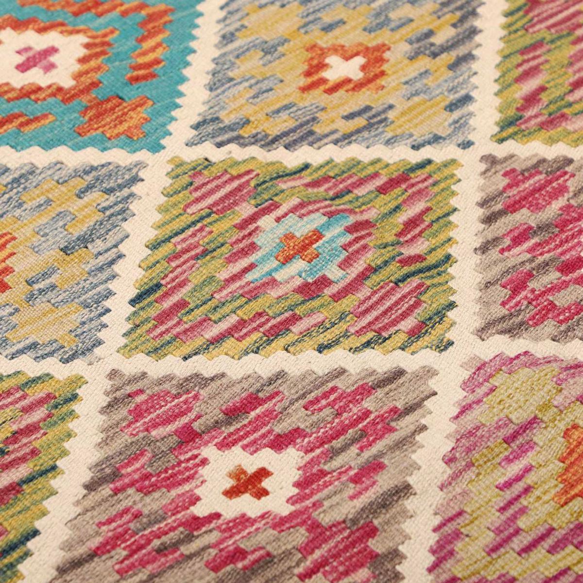 Tapis kilim au motif ethnique, tissé plat en laine, KILIM 29 — vue 5