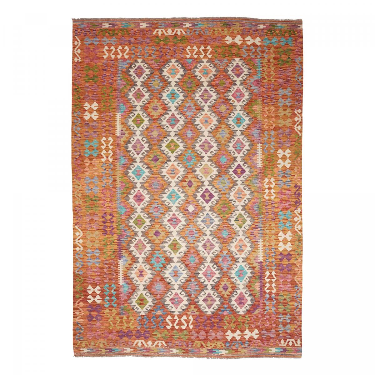 Tapis kilim, motif ethnique authentique, tissé en laine, KILIM 30