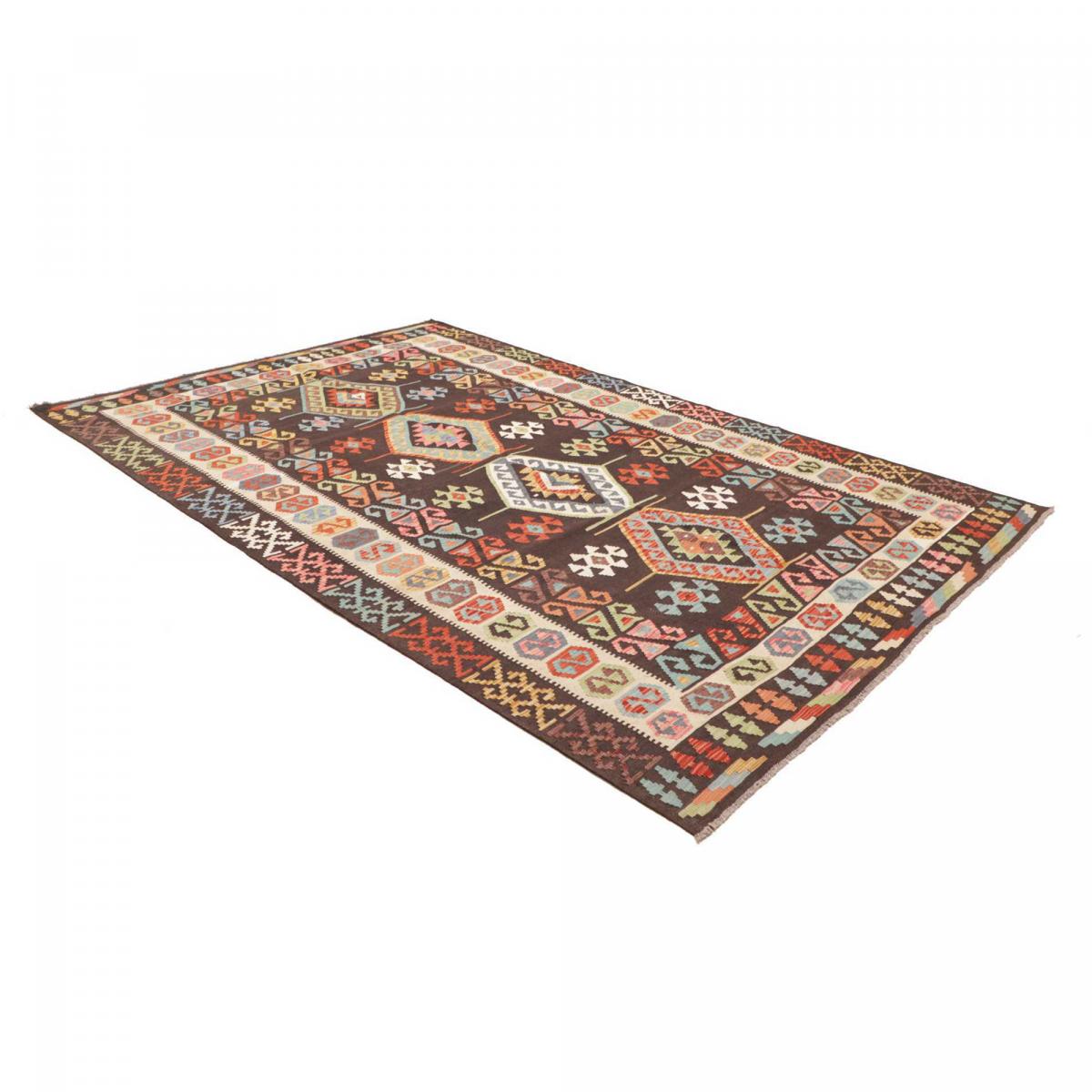 Tapis kilim au motif ethnique, tissé plat en laine, KILIM 32 — vue 4