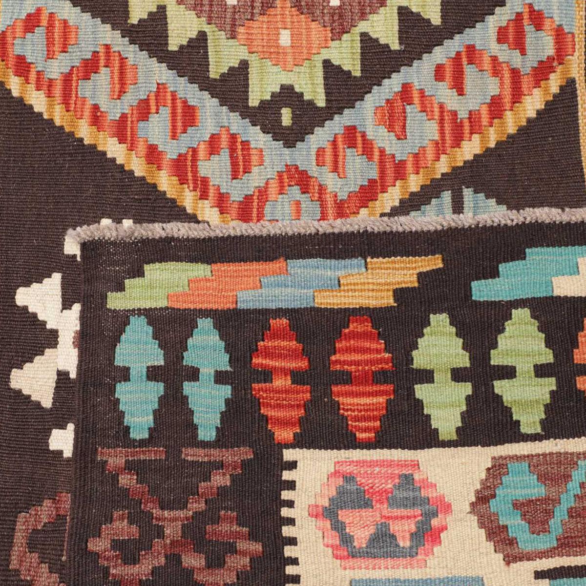 Tapis kilim au motif ethnique, tissé plat en laine, KILIM 32 — vue 6