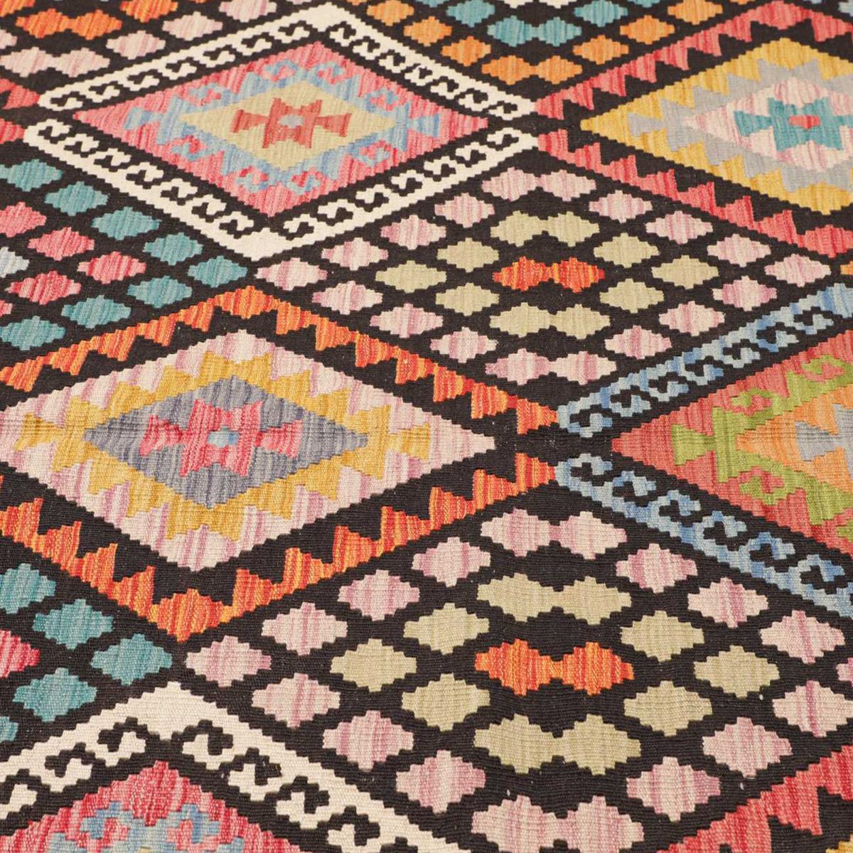 Tapis kilim au motif ethnique, tissé plat artisanal, KILIM 34 — vue 5