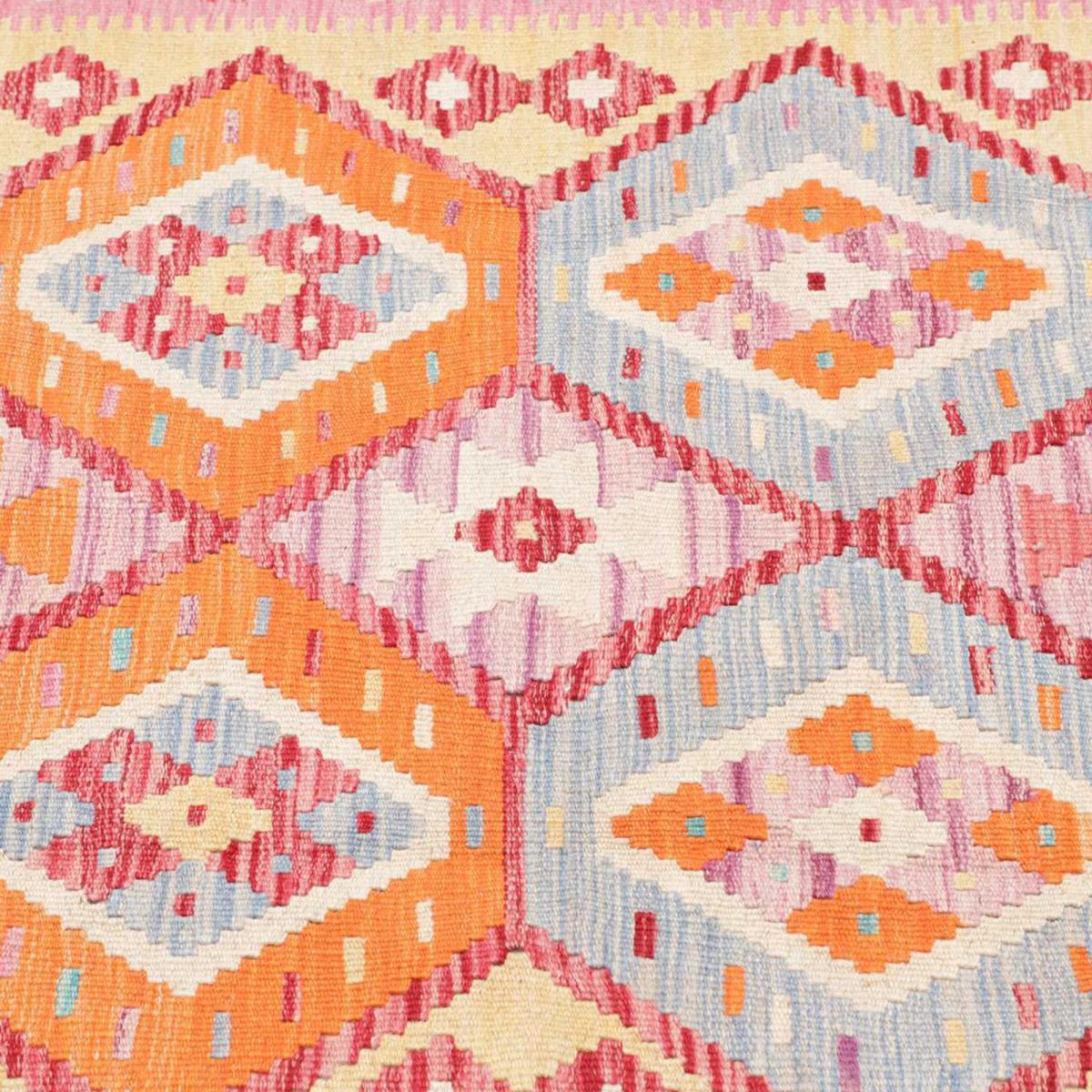 Tapis kilim, motif géométrique, tissé plat en laine naturelle — vue 5