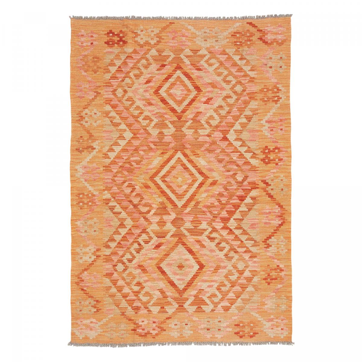Tapis kilim, motif géométrique, tissé plat en laine, KILIM 37