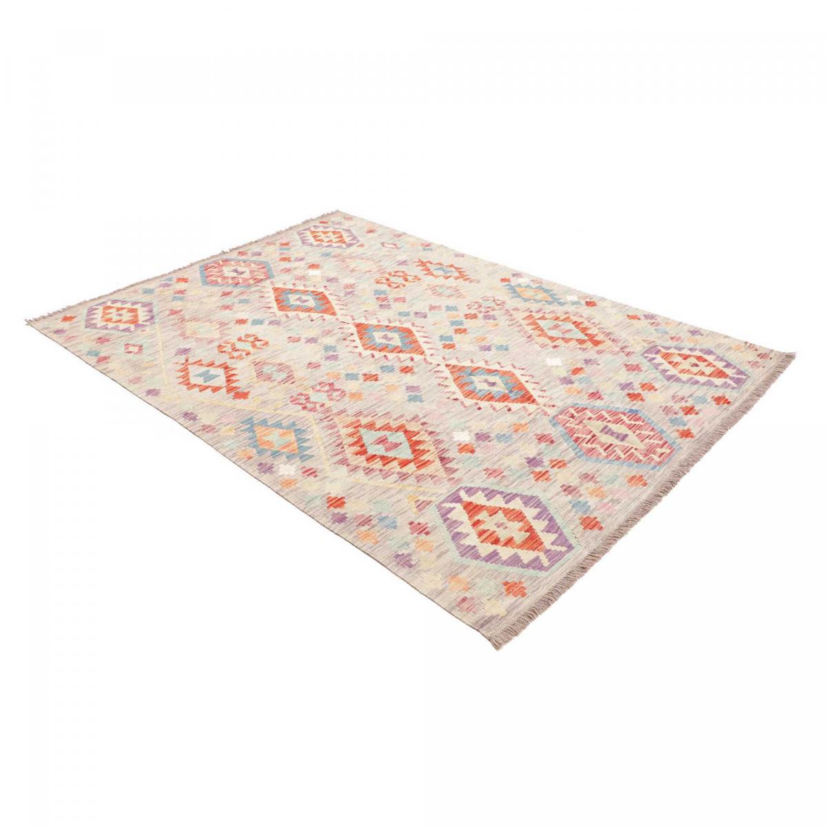 Tapis kilim au motif ethnique, tissé plat en laine, KILIM 42 — vue 4