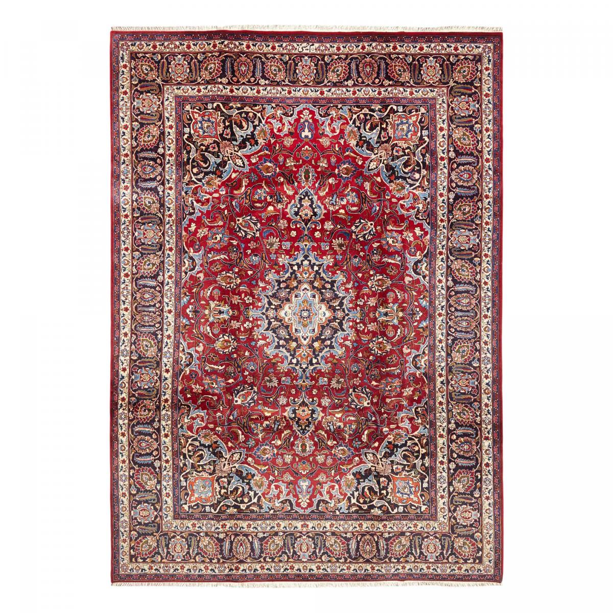 Tapis d'orient au motif oriental, artisanal noué main, MASHAD 1