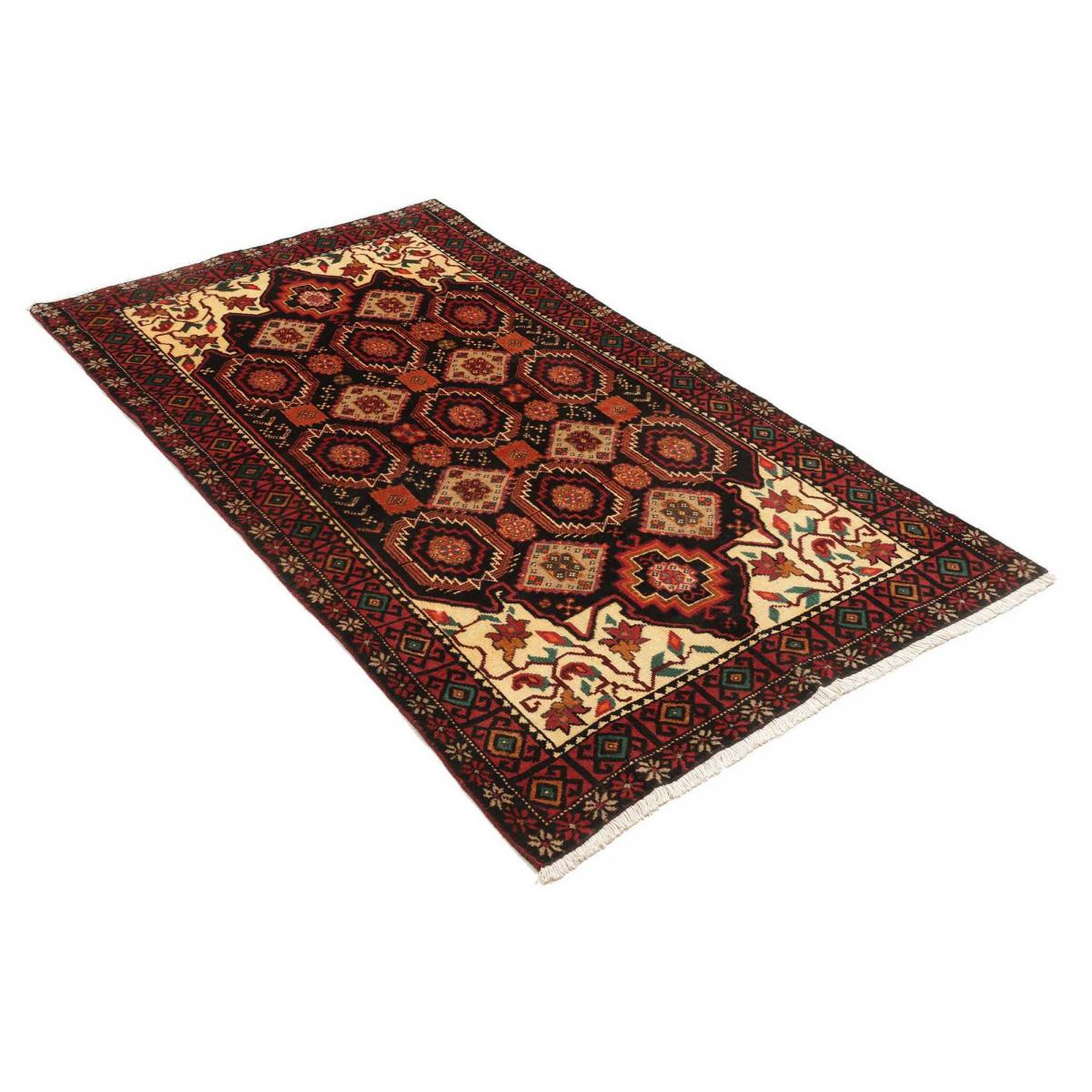Tapis d'orient, motif oriental artisanal, noué main, BALUTSCH 4 — vue 4