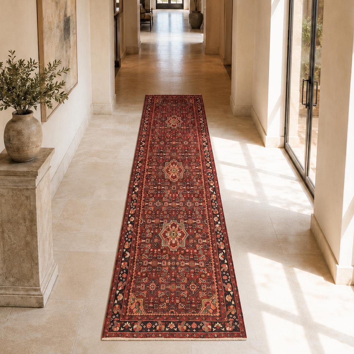 Tapis d'orient, motif oriental, artisanal, noué main, HAMADAN 182 — vue 3