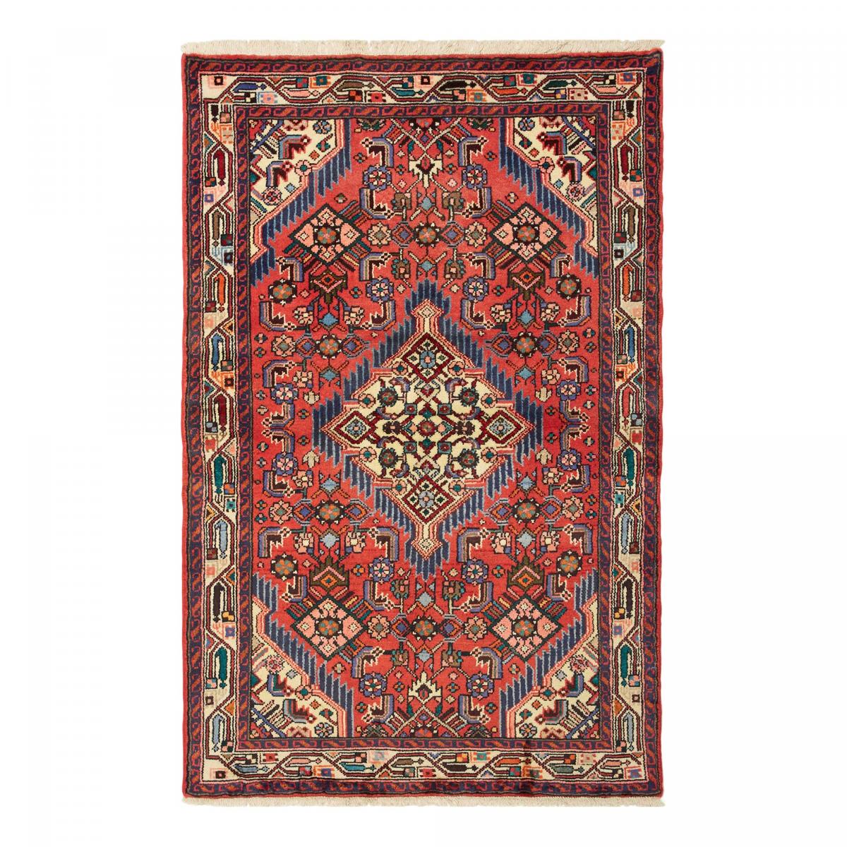 Tapis d'orient au motif oriental, noué main en laine, HAMADAN 25