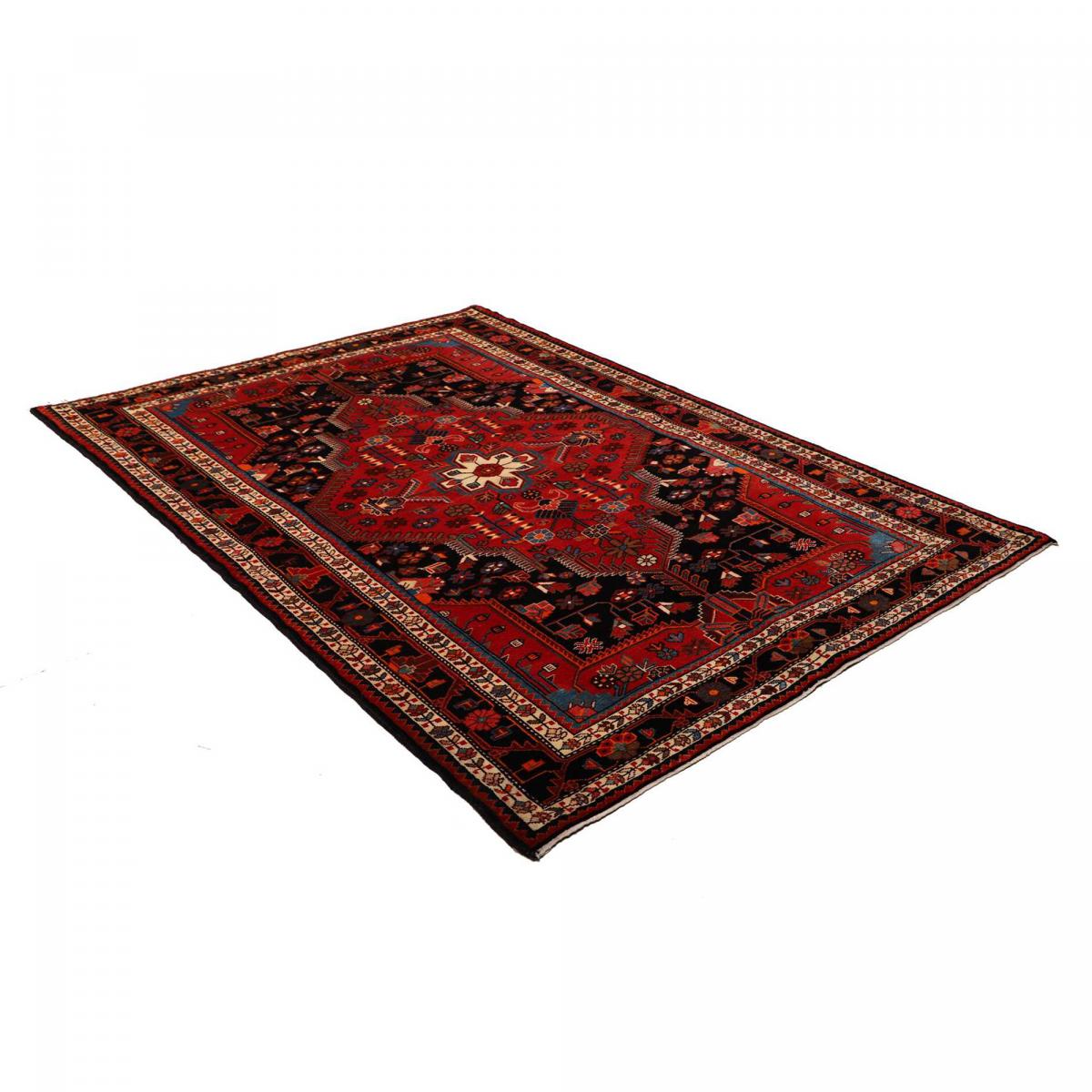 Tapis d'orient, motif oriental, noué main en laine, HAMADAN 28 — vue 4