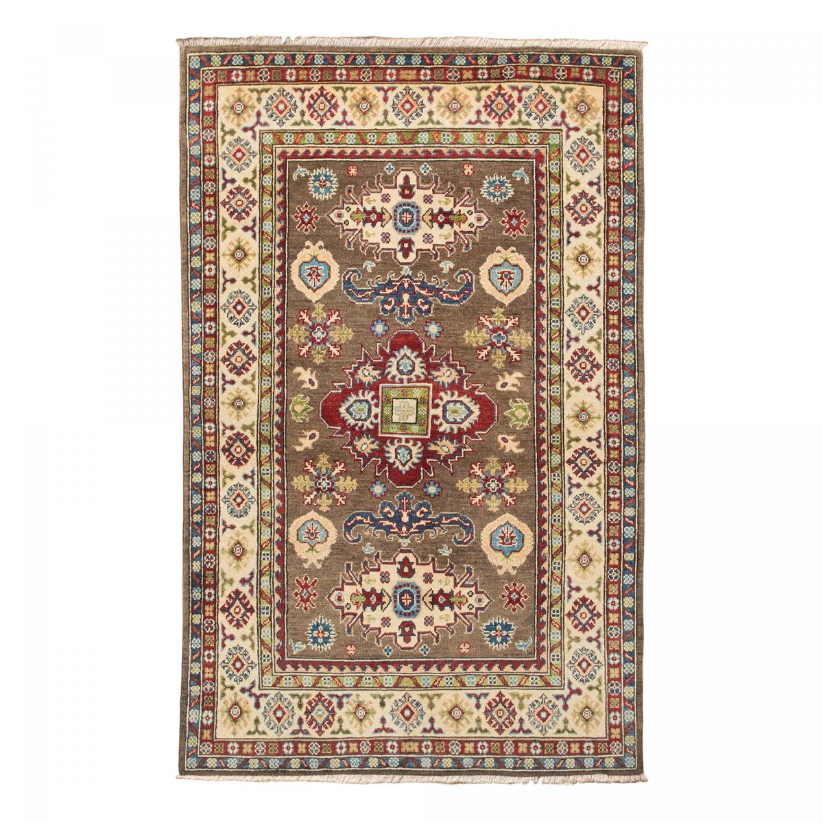 Tapis salon géométrique, noué main en laine, KAZAK CO 61