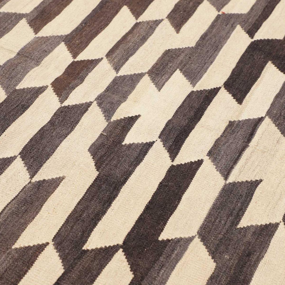 Tapis kilim géométrique, tissé plat en laine, KELIM KU 2 — vue 5