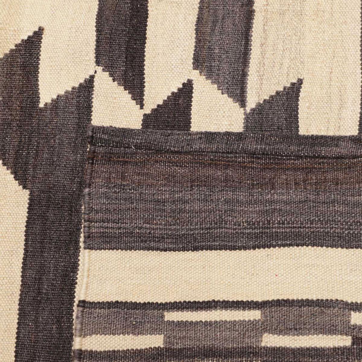 Tapis kilim géométrique, tissé plat en laine, KELIM KU 2 — vue 6