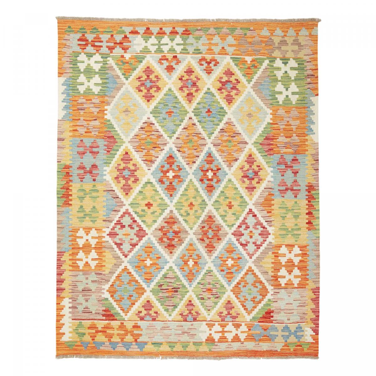 Tapis kilim géométrique, tissé plat en laine, KILIM 46