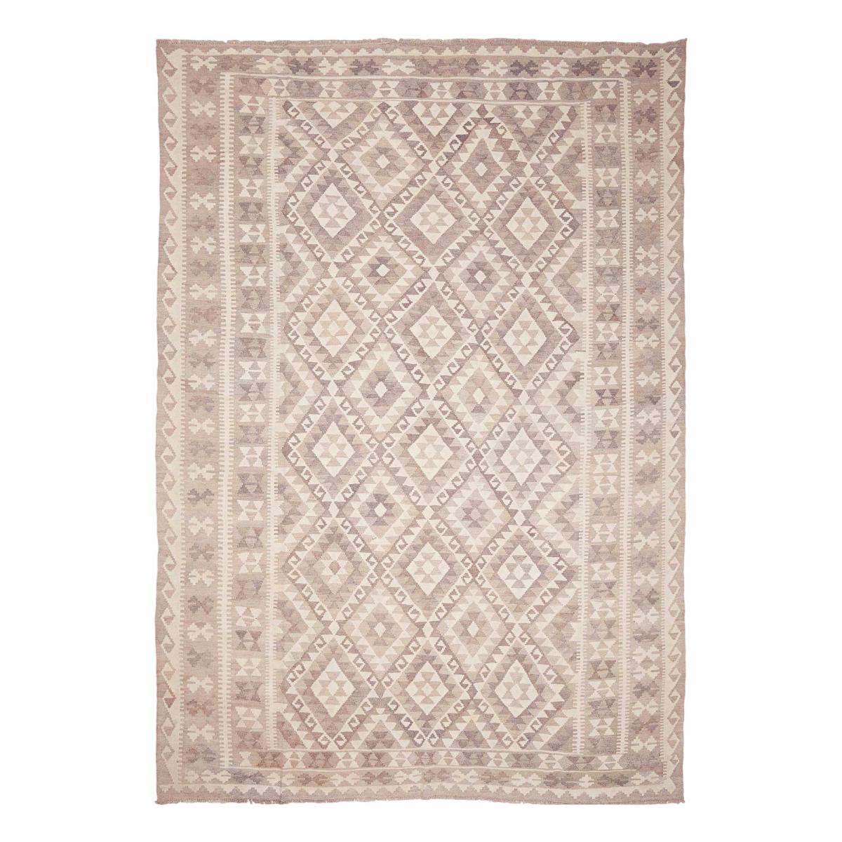 Tapis kilim géométrique, tissé à plat en laine, KILIM 47