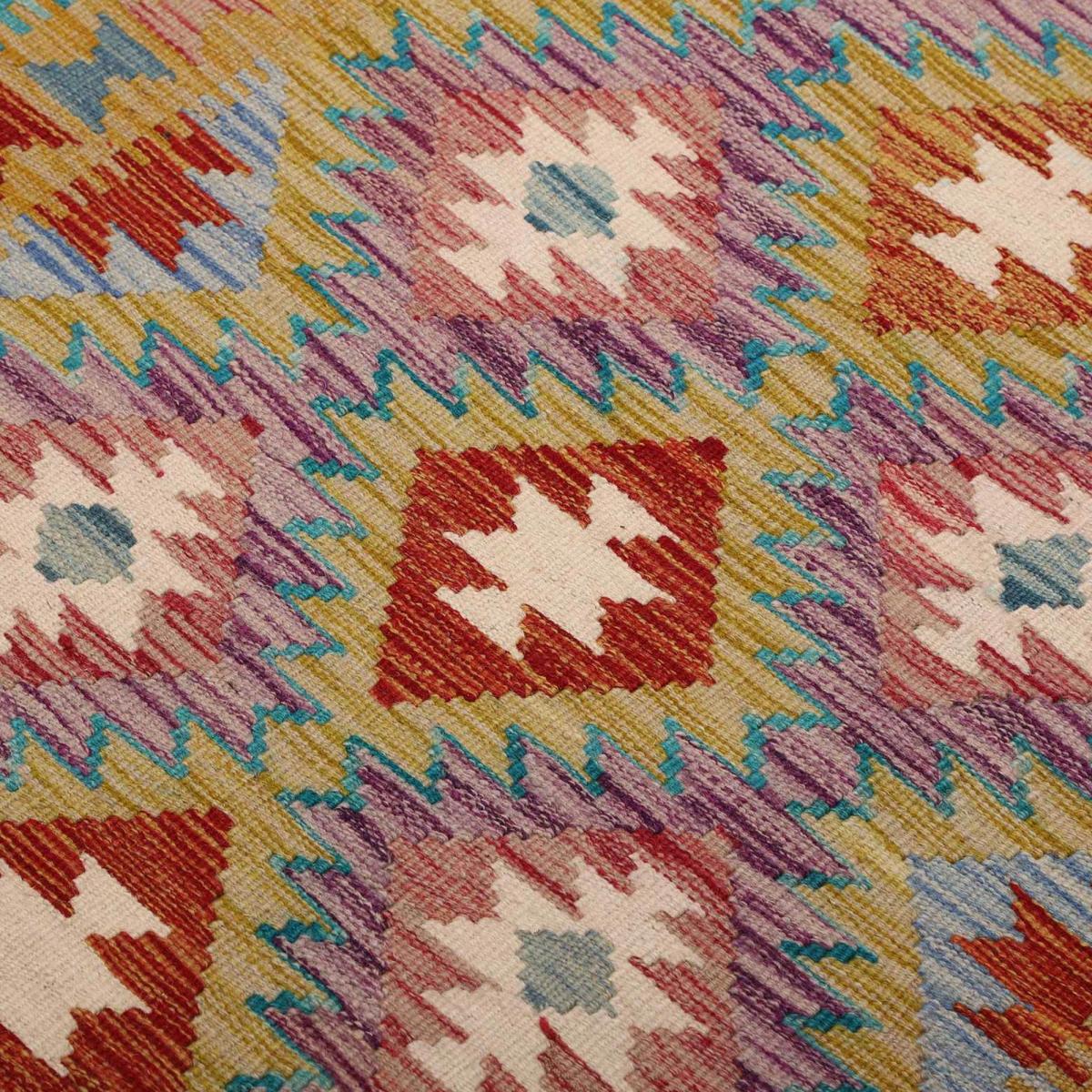 Tapis kilim ethnique authentique, tissé plat en laine, KILIM 48 — vue 5