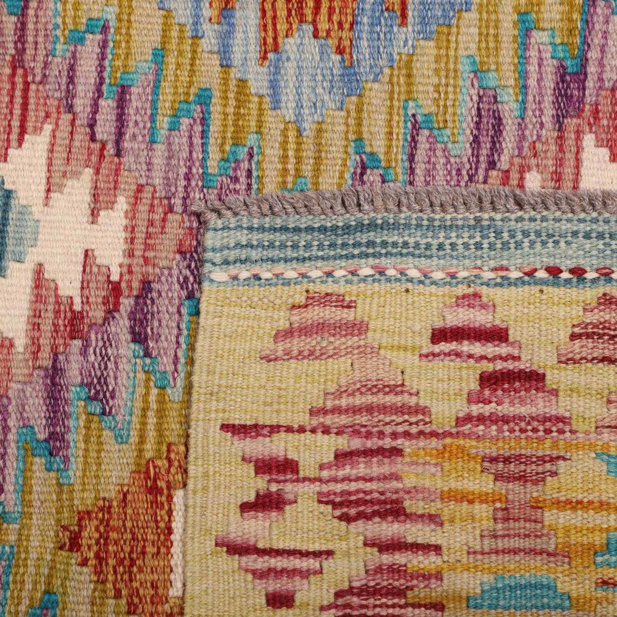 Tapis kilim ethnique authentique, tissé plat en laine, KILIM 48 — vue 6