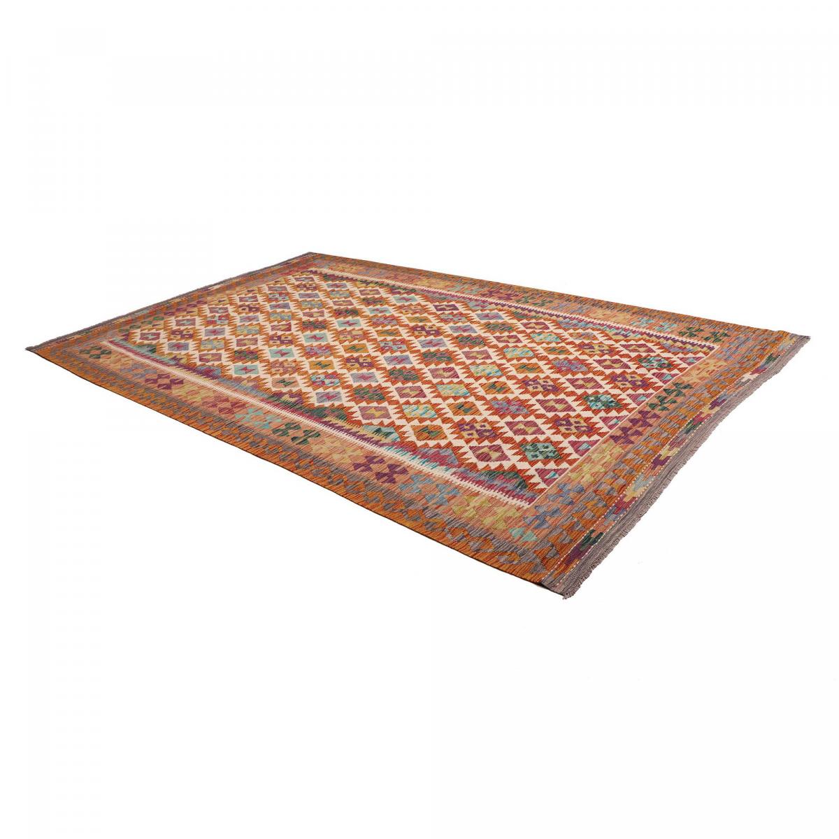 Tapis kilim géométrique, tissé plat authentique, laine, KILIM 51 — vue 4