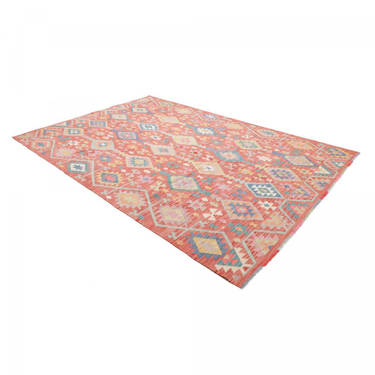 Tapis kilim, motif géométrique tissé plat en laine, KILIM 53 — vue 4